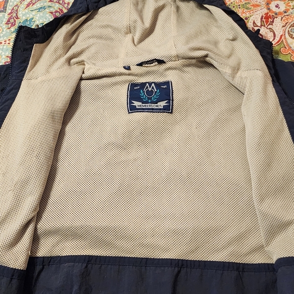 Vintage Members Only Blue Pull Over Nylon Jacket Size Medium - Picture 5 of 13